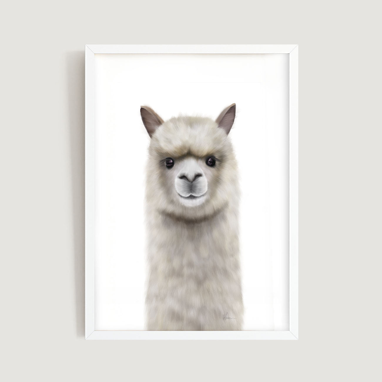 Alpaca Nursery Print