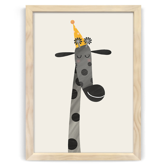 Party Giraffe Nursery Print