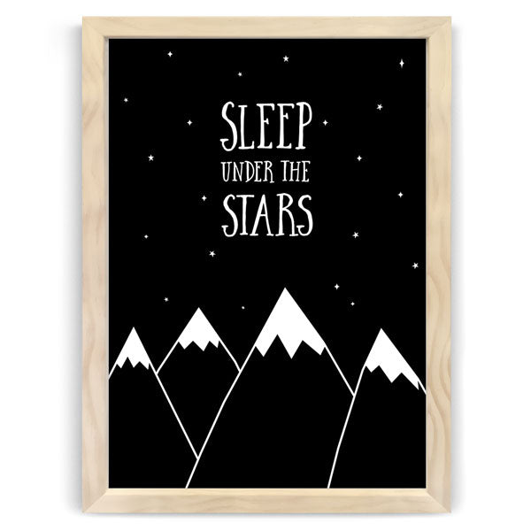 Sleep Under The Stars Nursery Art Print