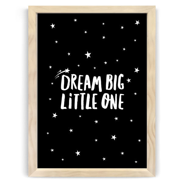 Dream Big Bold Nursery Print