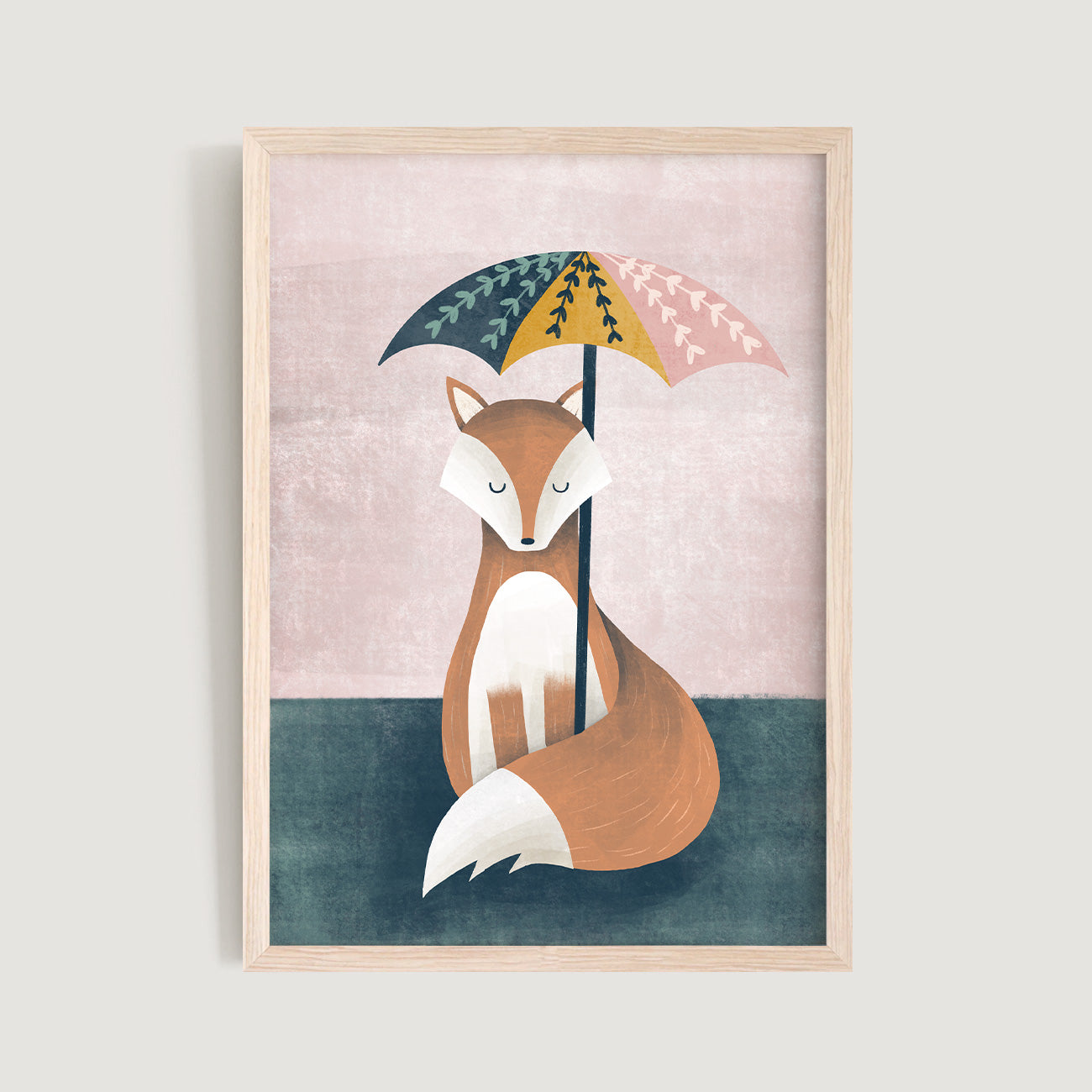Whimsical Fox Nursery Print