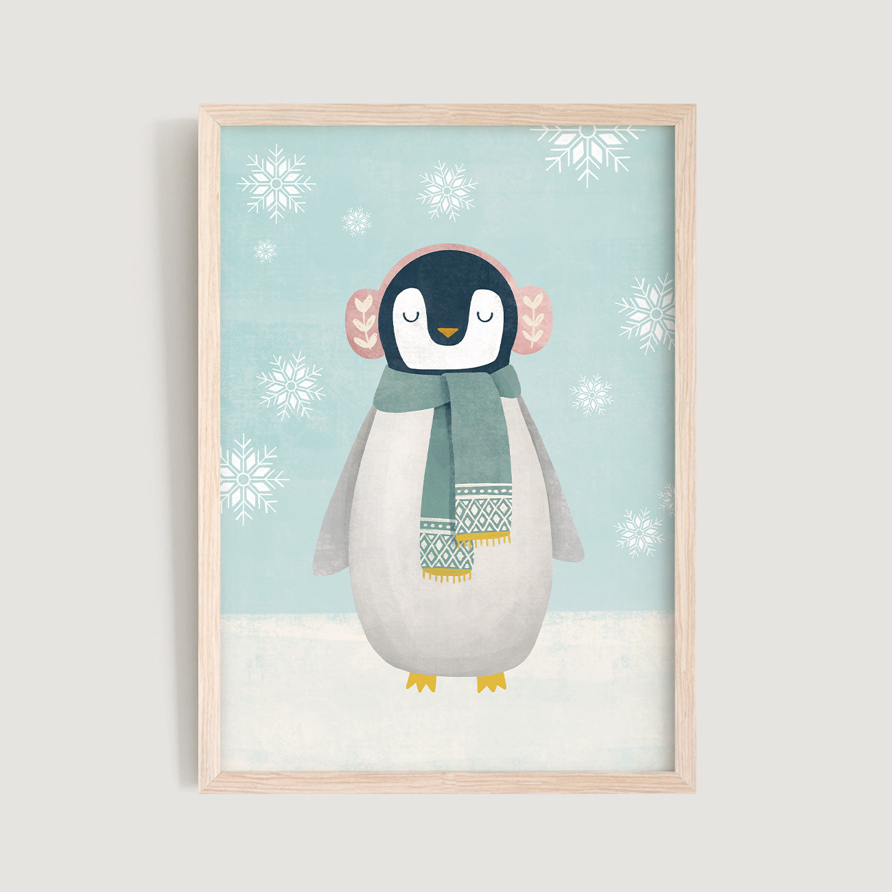 Whimsical Penguin Nursery Print