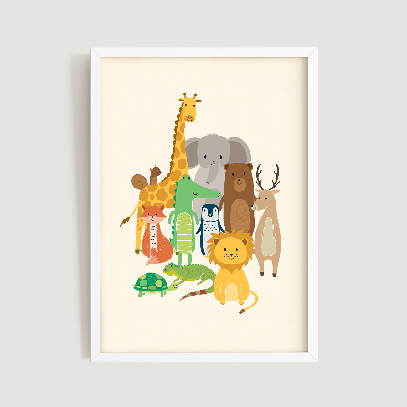 Animal Friends Nursery Print