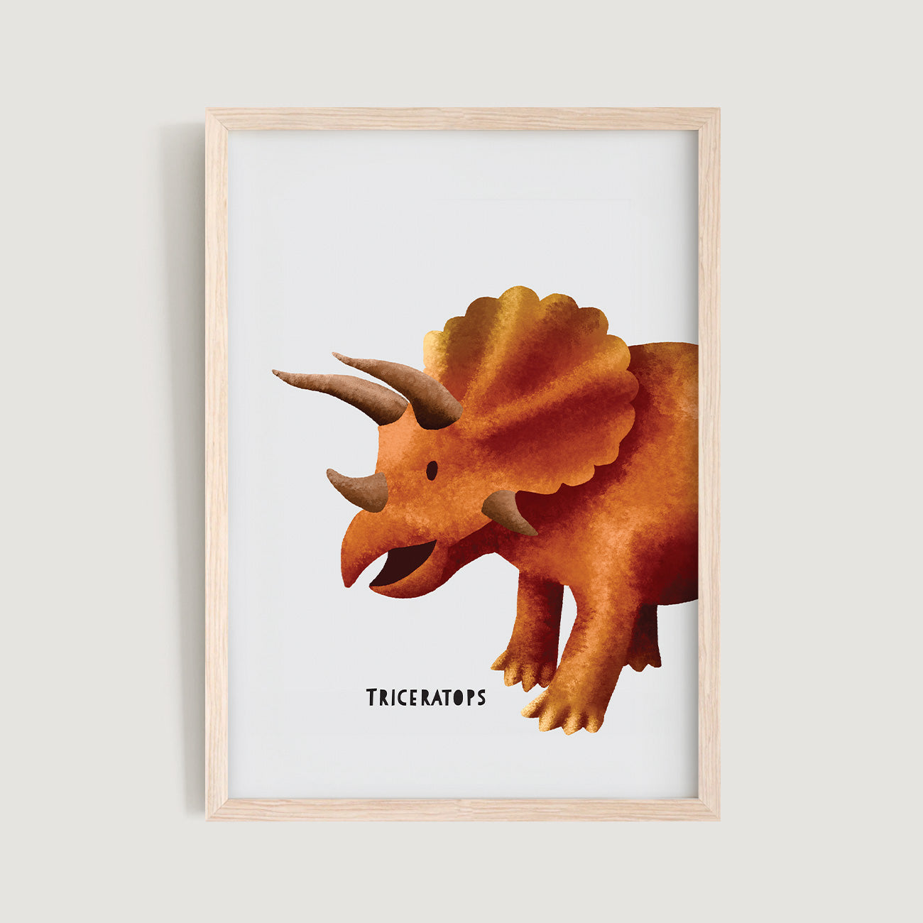 Dinosaur Triceratops Print
