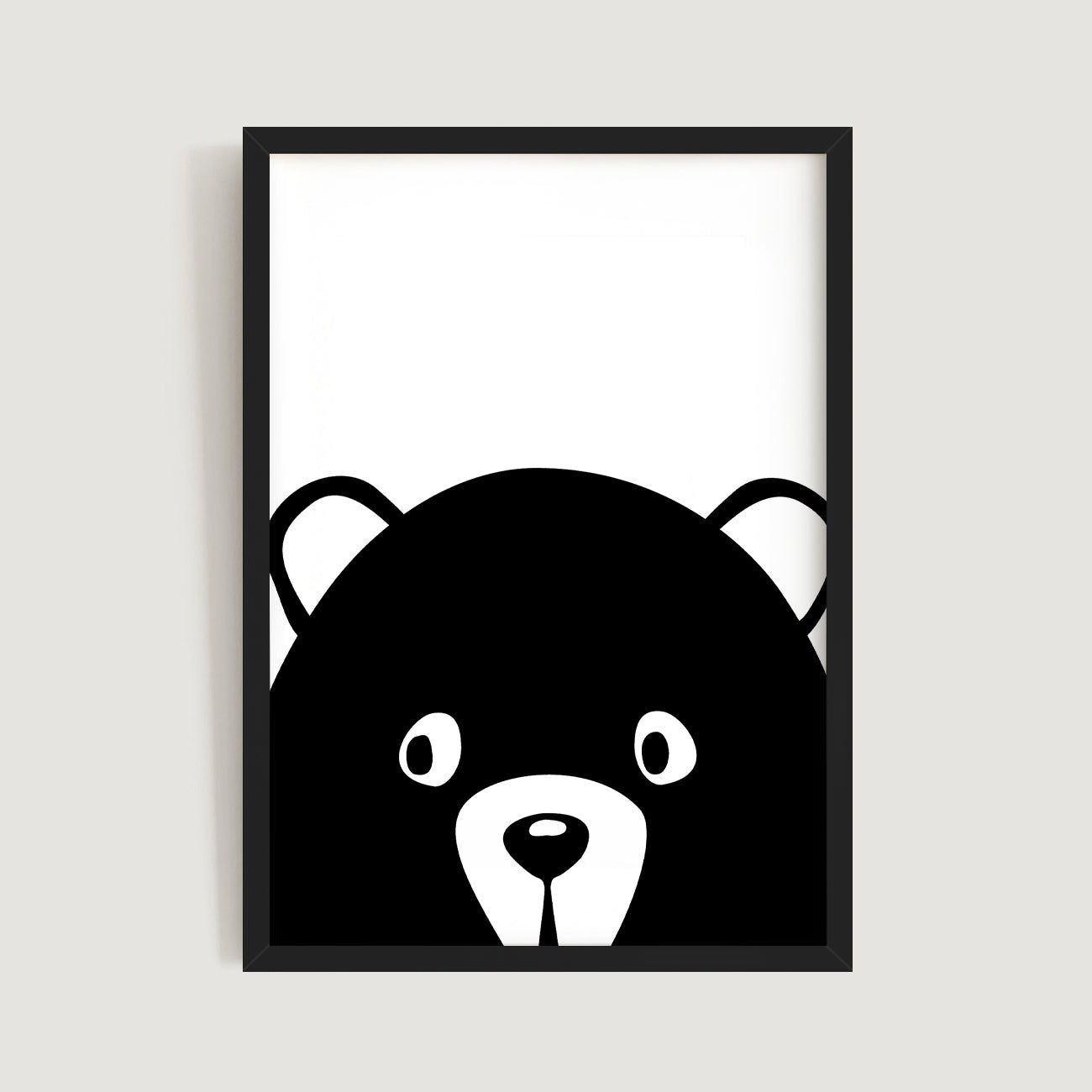 Peek-a-boo Bear Nursery Print