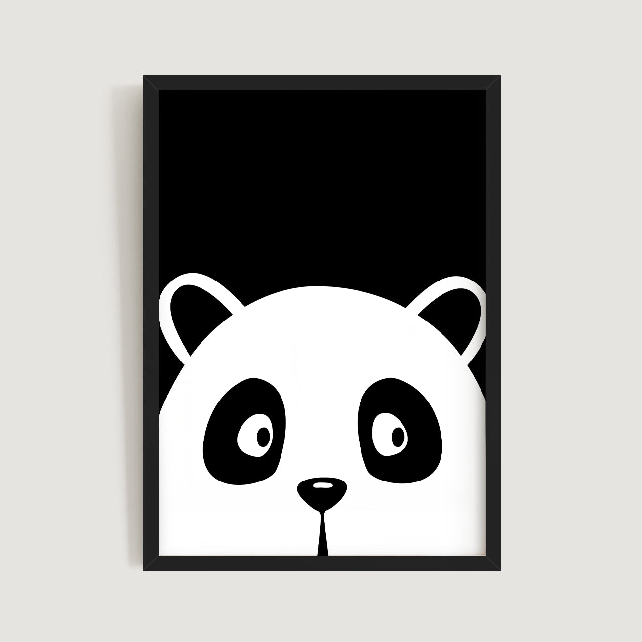 Peek-a-boo Panda Nursery Print