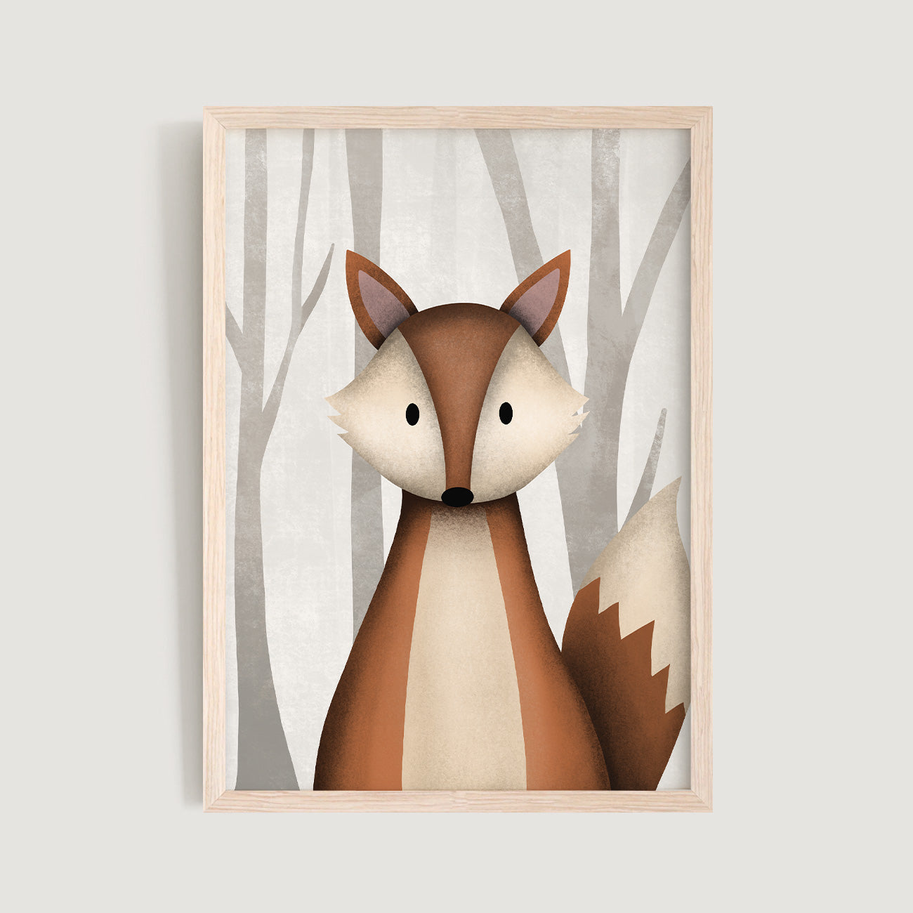 Woodland Bear Fox Rabbit and Stag Nursery Prints 4 Set